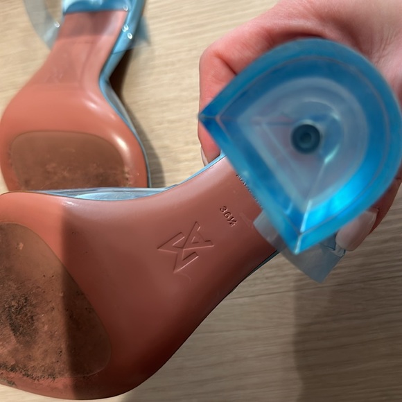 Amina Muaddi PVC blue sandal - Picture 4 of 4